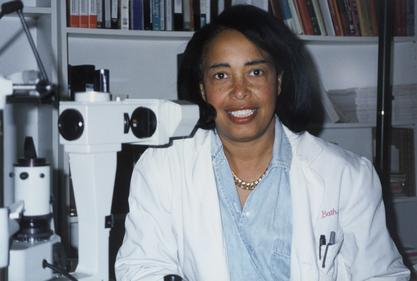 Patricia E. Bath at her Los Angeles home office, 1994