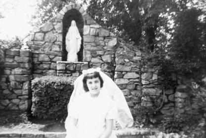 Rita Charon at her first communion in Providence, RI, 1955