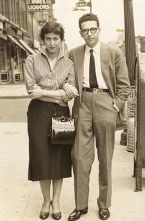 Katherine Dreschler and her fiancé, Dr. Thomas Detre, 1956