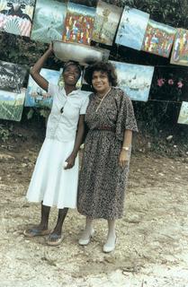 Edith Irby Jones in Haiti, where she has a clinic, 2000