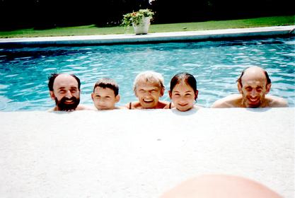 Edithe J. Levit with her son David, grandson Jeremy, granddaughter Becca and son Harry, 2002