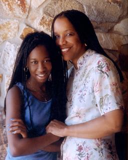 Joan Y. Reede with her daughter Loretta Jackson, 1990