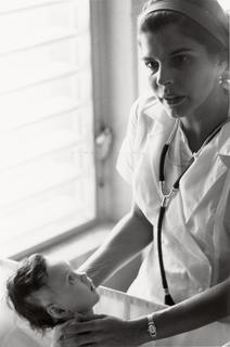 Helen Rodriguez-Trias, pediatrician, activist for women's reproductive rights, and founder of the first clinic for newborns on the island of Puerto Rico, ca. 1963 