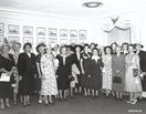 Margaret Craighill with a large group of women in civilian clothing