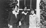 Louise Eisenhardt (right), with two other assistants of Harvey Cushing, Julia Sheply and Madeline Stanton, ca. 1920s