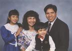 Katherine Flores with her family, 1990