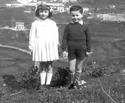 Nunzia B. Giuse at age 6 with her brother Roberto Bettinsoli, ca. 1963