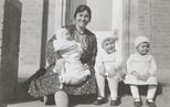 Lois Pendleton Todd with her children James, Doris, and Elinor, 1932